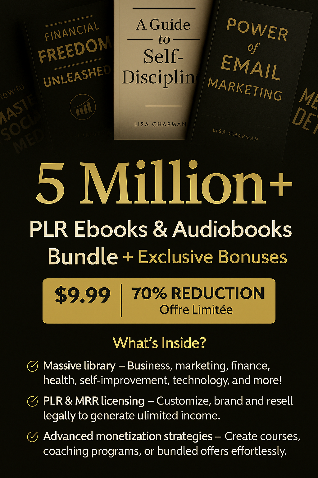 5 Million PLR Ebooks Bundle + Bonuses β Unlock Unlimited Content & Profits