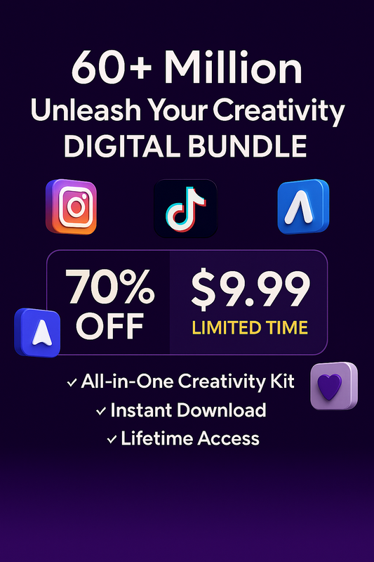 60+ Million Unleash Your Creativity Digital Bundle