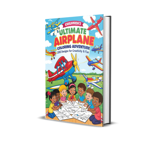 200-Airplane Coloring Book