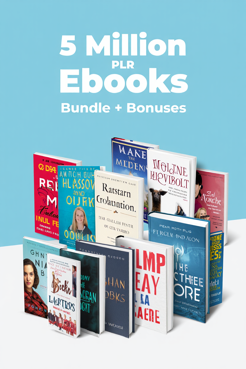 5 Million PLR Ebooks Bundle + Bonuses – Unlock Unlimited Content & Profits