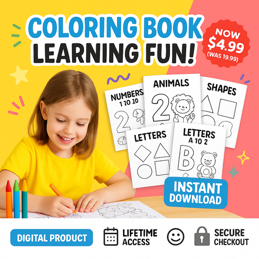Pack Coloring Book & Learning Fun – A Creative & Educational Adventure for Kids