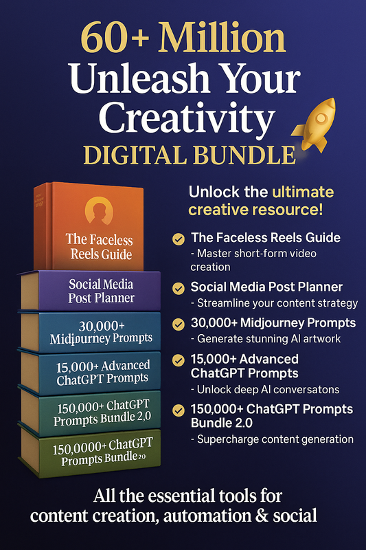 60+ Million Unleash Your Creativity Digital Bundle
