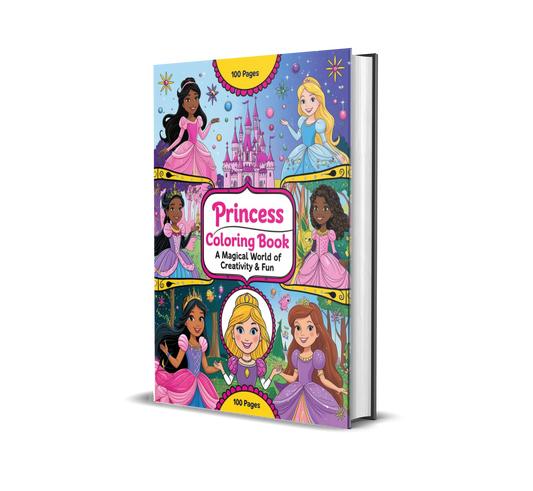 Princess Coloring Book A Magical World of Creativity & Fun